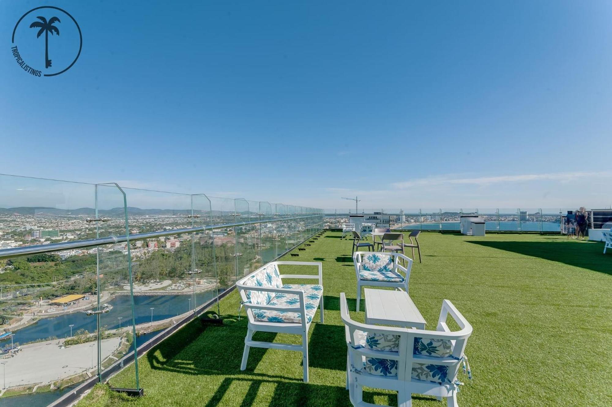 마사틀란 Terraza Con Vista Al Mar, Bbq Y Piscina 아파트 외부 사진